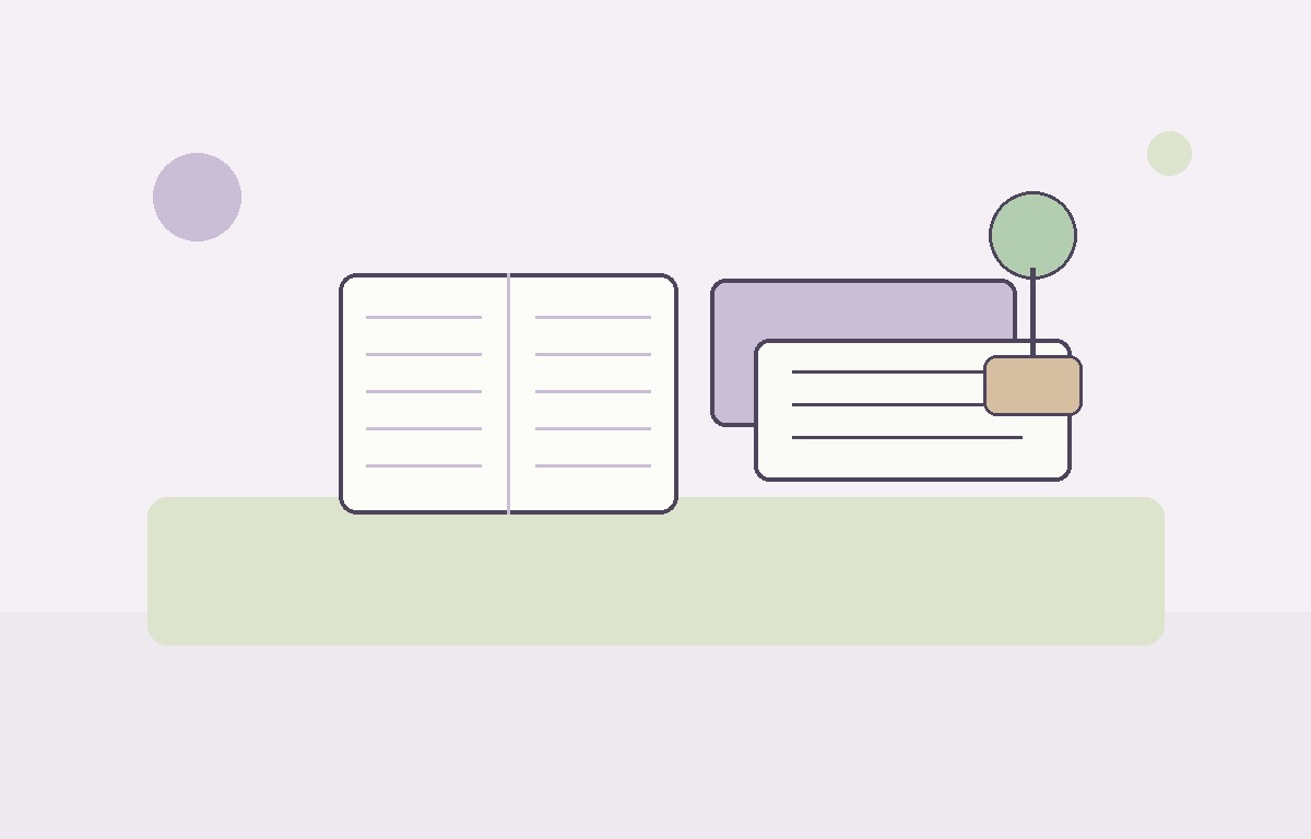 Open notebook with a clear editorial checklist