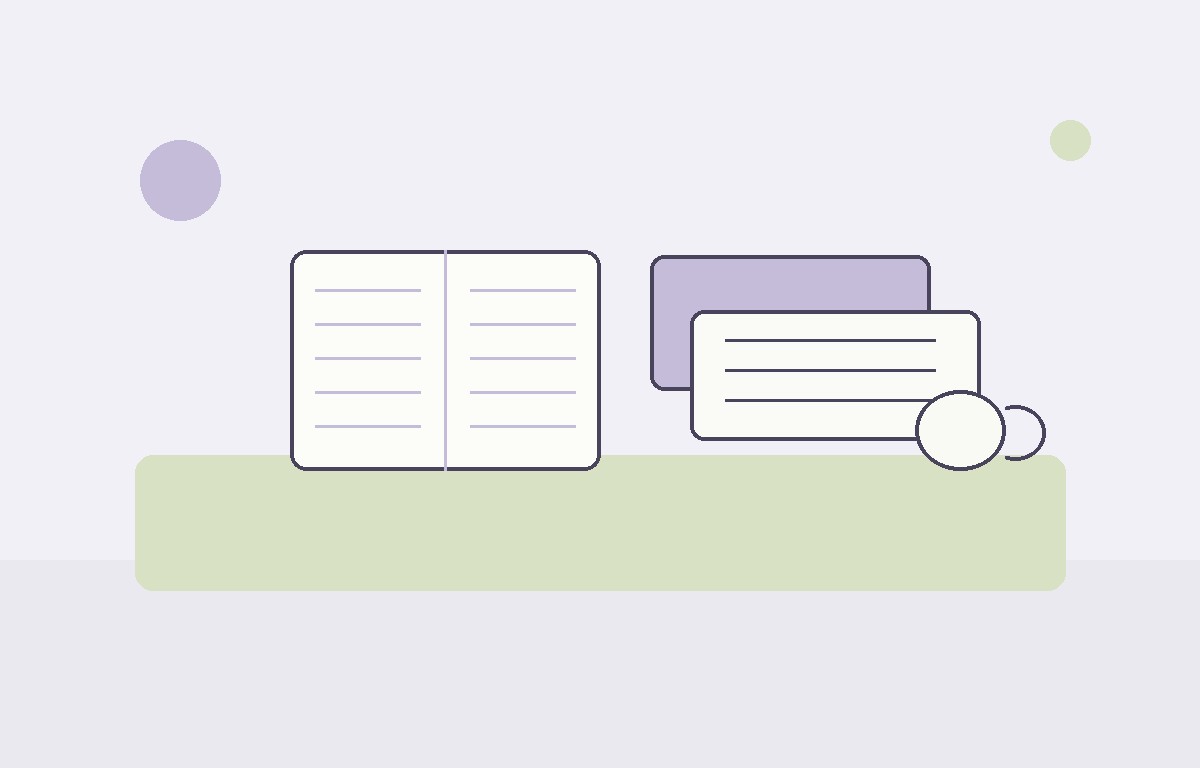 Manuals, notebooks and labelled reference folders